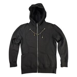 Abbyshot Kingdom Hearts Organization XIII Sz S Full Zip Hoodie Black Chain Rare